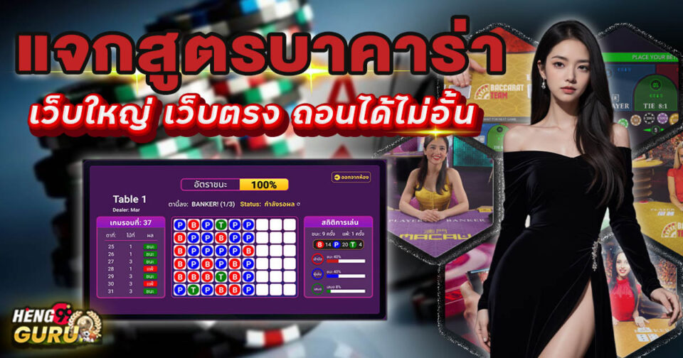 เว็บแจกสูตรบาคาร่า - Website that "distributes baccarat formulas"